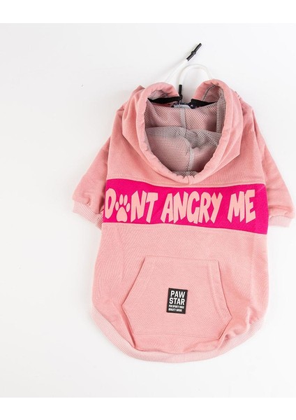 Pembe Angry Orta-Büyük Irk Köpek Fermuarlı Sweatshirt fiyatları