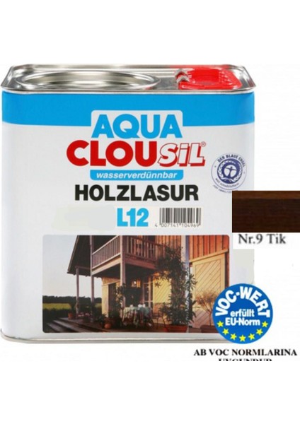 Su Bazlı Ahşap Koruyucular2,5ltCLOU Nr:09 Teak Su Bazlı Ahşap Koruyucu 2,5lt