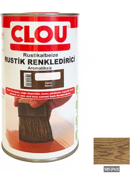 Solvent Bazlı Renklendiriciler 750ML585 Orta Meşe Rustic Efekt Renklendirici 750ML