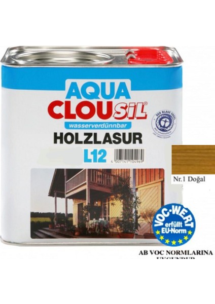 Su Bazlı Ahşap Koruyucular2,5ltCLOU Nr:01 Doğal Su Bazlı Ahşap Koruyucu 2,5lt