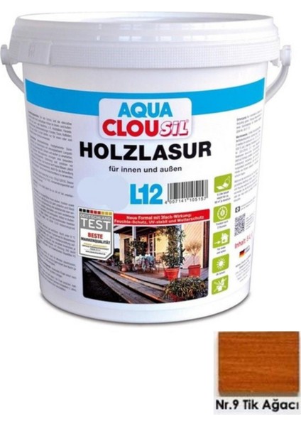 Su Bazlı Ahşap Koruyucular 20LTCLOU Nr:09 Teak Su Bazlı Ahşap Koruyucu 20LT