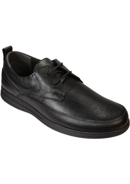 Erkek Siyah 5 Nokta Anatomik Hakiki Deri Ayakkabı
