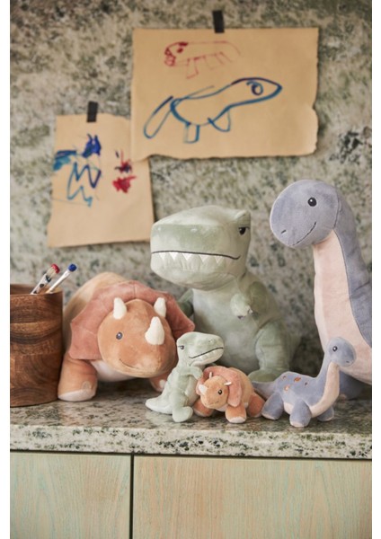 Peluş Dinozor Yumuşak Oyuncak Dinazor T-Rex Uyku ve Oyun Arkadaşı