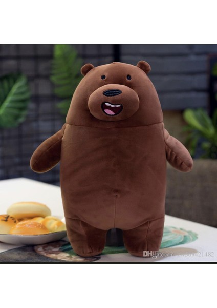 Kafadar Ayılar Boz Ayı We Bare Bears Peluş Oyuncak Uyku ve Oyun Arkadaşı 50 cm