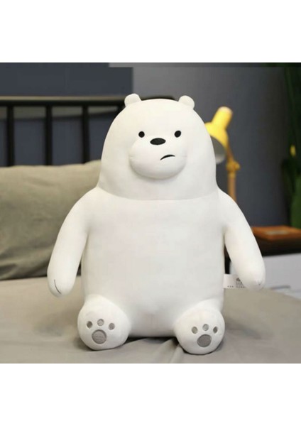 Kafadar Ayılar Kutup Ayısı We Bare Bears Peluş Oyuncak Uyku ve Oyun Arkadaşı 50 cm