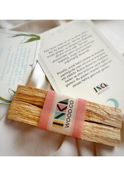 Inka Wood Co. Palo Santo Ağaç Tütsü  20 Gr. | 3 Adet | Peru