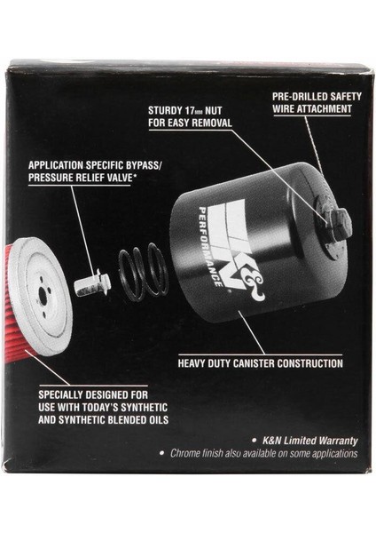 KN-204 2002-2003 Kawasaki Zx-9 R Uyumlu Yağ Filtresi