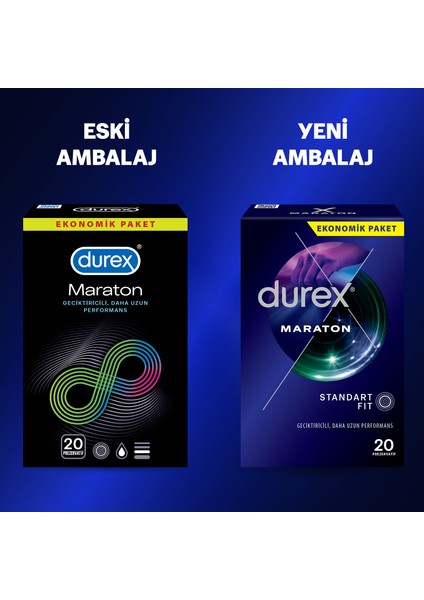 Yok Ötesi Slim Fit 20'li Ince + Maraton 20'li Prezervatif fiyatları