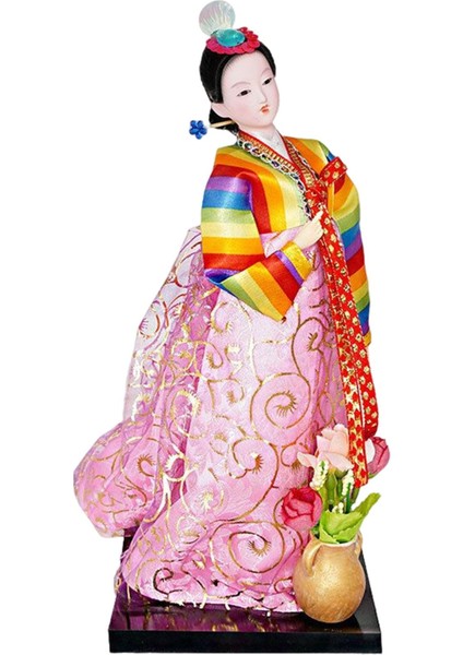 Geyşa Heykelcik 12 "ayakta Hanbok Minyatür Figürleri ve (Yurt Dışından)