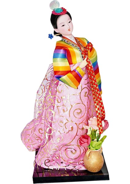 Geyşa Heykelcik 12 "ayakta Hanbok Minyatür Figürleri ve (Yurt Dışından)