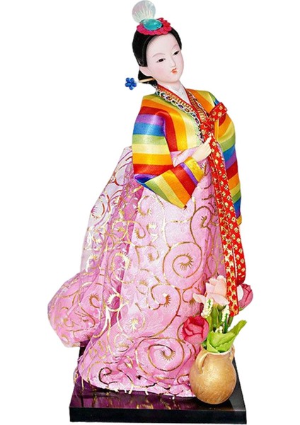 Geyşa Heykelcik 12 "ayakta Hanbok Minyatür Figürleri ve (Yurt Dışından)