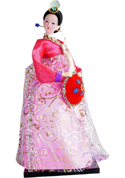 Geyşa Heykelcik 12 "ayakta Hanbok Minyatür Figürleri (Yurt Dışından)