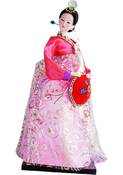 Geyşa Heykelcik 12 "ayakta Hanbok Minyatür Figürleri (Yurt Dışından)