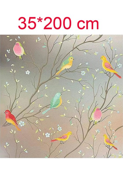 Kuş Cam Filmi Pencere Gizlilik Filmi Pencere Çıkartması Ofis Yurt Cafe Için 35 cm x 200 cm (Yurt Dışından) indirimleri