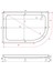 Oval Asimetrik Duş Teknesi (Panelli) 70*100 3
