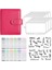 Gül Pembesi A7 A7 Bütçe Bağlayıcı Planlayıcısı, 12 Parça Nakit Zarflı, 8 Pcs A7 Bağlayıcı Cepli Renkli Pu Deri Defter Bağlayıcısı (Yurt Dışından) 1