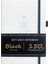 Beyaz 150G Siyah Kağıt 150GSM Siyah Kağıt Mermi Noktalı Defter 160 Sayfa Nokta Izgara Dergisi 5*5mm Beyaz Noktalar (Yurt Dışından) 1