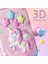 Uzay Roket Kilidi 3D Karikatür Eva Kalem Kutusu Unicorn 2 Katmanlı Kawaii Su Geçirmez Kalem Kutusu Kızlar Için Renkli Okul Malzemeleri Sevimli Sabit Çanta Hediyeler (Yurt Dışından) 4