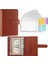 Kahverengi A6 A5 A6 Pu Deri Bağlayıcı Bütçe Planlayıcısı Nakit Zarf Cüzdan Sistemi Bütçe Zarfları ile Bağlayıcı Cepler Bütçeleme Için (Yurt Dışından) 1