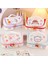 Set Yeni Kawaii Kalem Çantası Kalem Kutuları 2 Katmanlı Yüksek Kapasiteli Kalem Çantası Ücretsiz 1 Adet Kendi Başına Yap Çıkartma Okul Kırtasiye Kız Hediye (Yurt Dışından) 2