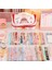 Set Yeni Kawaii Kalem Çantası Kalem Kutuları 2 Katmanlı Yüksek Kapasiteli Kalem Çantası Ücretsiz 1 Adet Kendi Başına Yap Çıkartma Okul Kırtasiye Kız Hediye (Yurt Dışından) 3