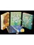 Van Gogh Altın A5 Moda Vintage Kilitli Günlük Şifre Not Defteri Kutulu Defter ve Dergi Ayçiçeği Kilit Düğmesi Ciltli Not Defteri Van Gogh (Yurt Dışından) 2