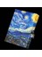 Van Gogh Altın A5 Moda Vintage Kilitli Günlük Şifre Not Defteri Kutulu Defter ve Dergi Ayçiçeği Kilit Düğmesi Ciltli Not Defteri Van Gogh (Yurt Dışından) 3