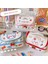 OSS23265RD Yeni Kawaii Kalem Çantası Kalem Kutuları 2 Katmanlı Yüksek Kapasiteli Kalemler Kılıfı Ücretsiz 1 Pc Kendi Başına Yap Çıkartma Okul Kırtasiye Kız Hediye (Yurt Dışından) 3