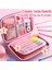 Tavşan Pembe-Loc ile 3D Kawaii Kalem Kutusu Estetik Unicorn Organizatör Kız Erkek Okul Ofis Malzemeleri Için Sevimli Kalem Kılıfı Kutuları Öğrenciler Kırtasiye (Yurt Dışından) 4