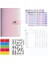 Pembe 2 A6 A6 Mermer Pu Deri Defter Bağlayıcı Bütçe Planlayıcısı Gider Bütçe Kitabı Nakit Para Zarf Organizatör Sistemi Fermuarlı Cebi (Yurt Dışından) 1