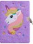 OSS23988PP A5 Unicorn Günlüğü Çocuk Kız Hediye Için Kilitli Sevimli Peluş Dizüstü A5 Boyutu Gizli Bulanık Günlüğü (Yurt Dışından) 1