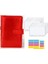 Glitter Kırmızı A6 A5 A6 Pu Deri Bağlayıcı Bütçe Planlayıcısı Nakit Zarf Cüzdan Sistemi Bütçe Zarfları ile Bağlayıcı Cepler Bütçeleme Için (Yurt Dışından) 1