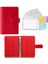 Glitter Kırmızı A6 A5 A6 Pu Deri Bağlayıcı Bütçe Planlayıcısı Nakit Zarf Cüzdan Sistemi Bütçe Zarfları ile Bağlayıcı Cepler Bütçeleme Için (Yurt Dışından) 5