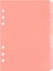 A5 Pembe 6 Adet A5 A6 Pp Siyah Pembe Kağıt Dizin Bölücü Sevimli 6 Delik Bağlayıcı Gevşek Yaprak Planlayıcısı Dizüstü Kırtasiye Defter Kağıdı Bölücü (Yurt Dışından) 1
