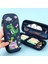17 Kalem Kutusu Siyah Kawaii Kırtasiye Trousse Scolaire Kalem Kutusu Astuccio 3D Kalemlik Estojo Escolar Kalem Kutusu Okul Malzemeleri (Yurt Dışından) 3