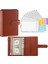 Glitter Kahverengi A6 A5 A6 Pu Deri Bağlayıcı Bütçe Planlayıcısı Nakit Zarf Cüzdan Sistemi Bütçe Zarfları ile Bağlayıcı Cepler Bütçeleme Için (Yurt Dışından) 5