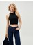 Crop Seamless Atlet Halter Yaka 2