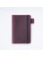 Şarap Kırmızısı 10.5X15.5 cm Hakiki Deri Kılıf Dizüstü Cep Dergisi Seyahat Alan Kitap Kalem Klasörü ile Halat Tasarımı (Yurt Dışından) 1