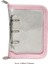 Pembe Kapak Sharkbang Mini 3 Halka Bağlayıcı Süt 3 Delik Fermuar Kapak Gevşek Yaprak Günlük Defter Trf Cep Not Defteri Okul Kırtasiye (Yurt Dışından) 1