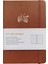 Kahverengi Vegan Deri A5 Özelleştirilebilir 160 Gsm Noktalı Defter A5 Kalın Beyaz Bambu Kağıdı 160 Gsm Noktalı Defter Vegan (Yurt Dışından) 1