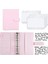 Pembe ve Çıkartma A6 2023 Pu Bütçe Bağlayıcı Planlayıcısı Etiket Cepler Macaron Nakit Zarflar Sistem Seti Defter Para Bütçe Tasarrufu Fatura Organizatör (Yurt Dışından) 1