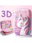 Unicorn -2 Katmanlı 3D Karikatür Eva Kalem Kutusu Unicorn 2 Katmanlı Kızlar Için Kawaii Su Geçirmez Kalem Kutusu Renkli Okul Malzemeleri Sevimli Kırtasiye Çanta Hediyeler (Yurt Dışından) 3