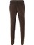 Koyu Kahve Renk Kadife Beli Lastikli Jogger Pantolon 2