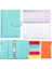 Gök Mavisi Bir Set A6 Bağlayıcı Defter Bütçe Planlayıcısı Defter Kapakları Klasör 6 Delikli Bağlayıcı Cepler Bağlayıcı Fermuar Para Tasarruf Zarfı (Yurt Dışından) 1