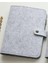 Açık Gri A5 A5 A6 Keçe Kabuk Kumaş Defter Gevşek Yaprak Defter Kağıdı Planlayıcısı Iç Sayfa Telli Defter Kırtasiye Hediye Gezgin Dergisi (Yurt Dışından) 1