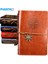 Gri Büyük 165X235MM Retro Vintage Deri Kapak Defter Boş Günlüğü Korsan Tasarım Kağıt Not Defteri Değiştirilebilir Gezgin Not Defteri Kırtasiye Tedarik (Yurt Dışından) 2