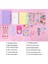 Bir Set Mor 142 Adet Kawaii Pu Deri Bütçe Bağlayıcı Nakit Zarflar Sistemi Seti Dizüstü Para Bütçe Tasarrufu Fatura Organizatör Binder Planlayıcısı (Yurt Dışından) 1