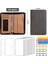 Gri Bir Set A6/a5 Iş Pu Deri Klasör Padfolio Bütçe Bağlayıcı Nakit Zarf Organizatör Temizle Fermuarlı Bütçe Sayfaları Hesap Makinesi ile (Yurt Dışından) 1
