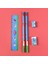 01 5 Parçalı Set Ahşap Mini Kalemler Takım Elbise Çocuk Çizim Okul Öğrenci Yazma Kırtasiye Kalemtıraş Silgi 15 cm Ölçekli (Yurt Dışından) 4