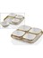 Hammered Whıte Gold 4lü Kahvaltılık Seti 25,5X25,5X6 cm 1